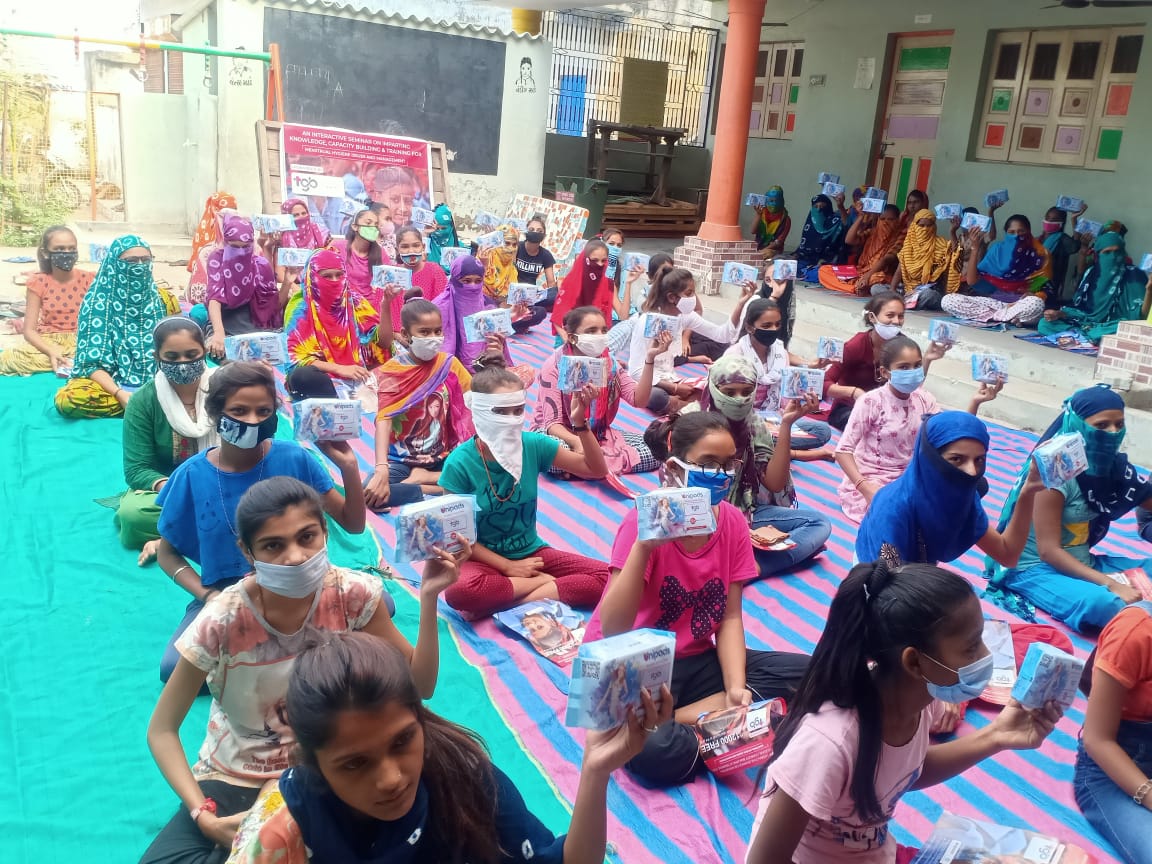 Reusable sanitary pads distributed among 200 underprivileged girls
